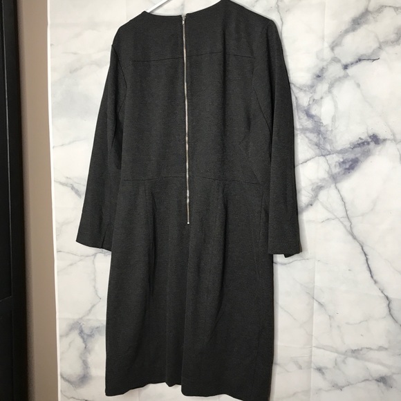 J. Crew Grey Ponte Dress - Picture 2 of 6